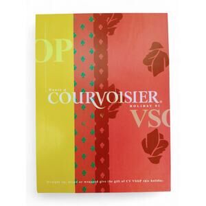 2001 Courvoisier Cognac Print Ad Holiday Gift Wrap Straight Up Mixed or Wrapped‎